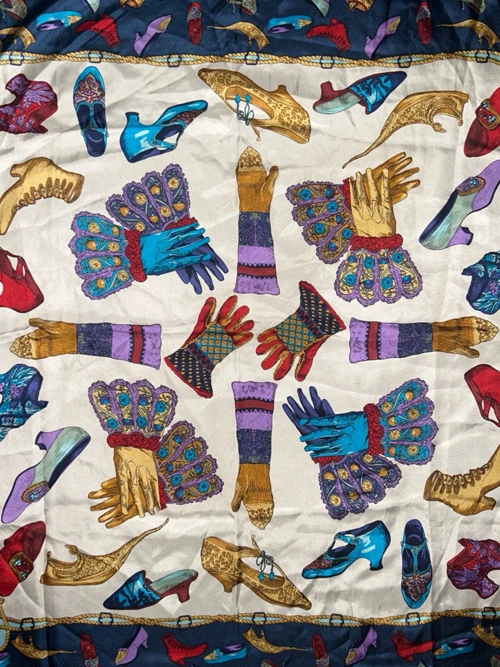 Vintage Museum of Fine Arts Boston Women's Silk Scarf Multicolor